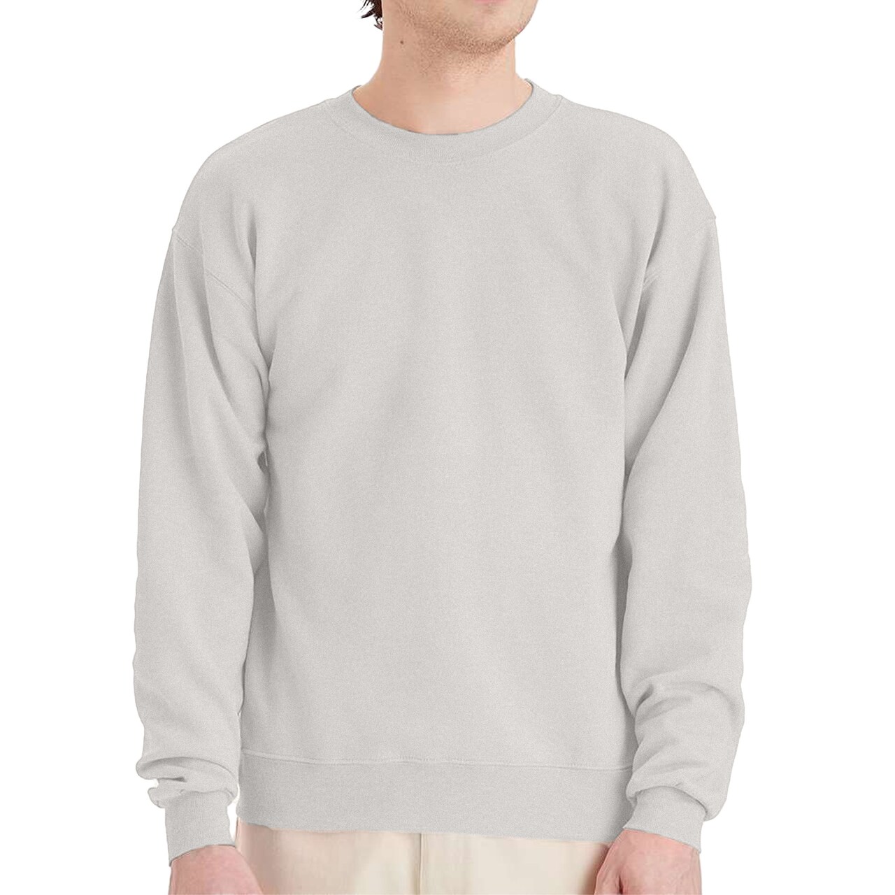 Hanes EcoSmart Unisex Crewneck Sweatshirt P160 Cotton-Poly Blend Fleece for Crafts